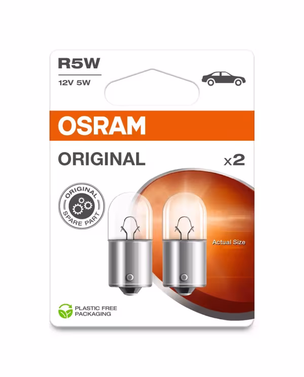 Osram 12V Original Line - R5W - 5W - BA15s - 2 pz  - Scatola