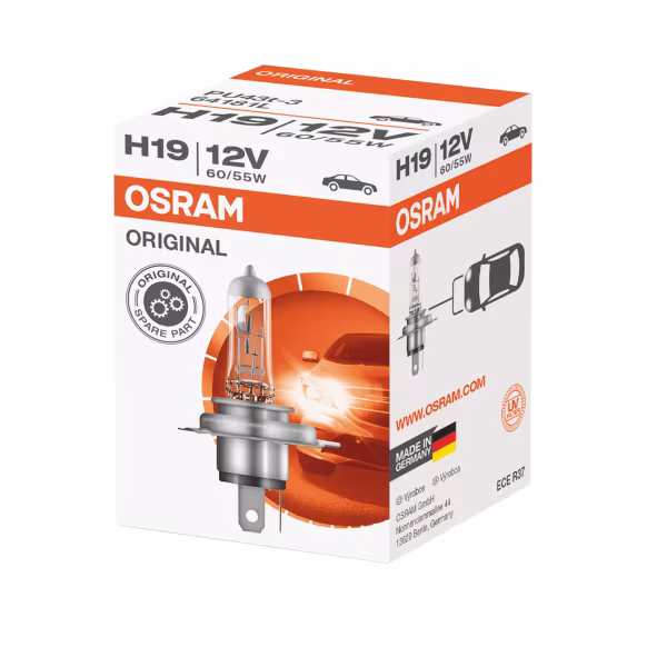 Osram 12V Original Line - H19 - 60/55W - PU43t-3 - 1 pz  - Scatola