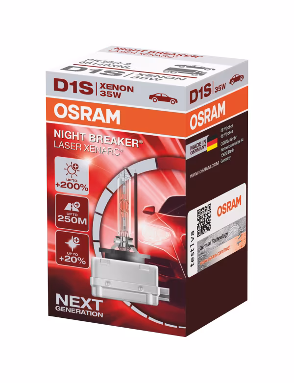 Osram Xenarc Night Breaker Laser - D1S - 35W - PK32d-2 - 1 pz  - Scatola