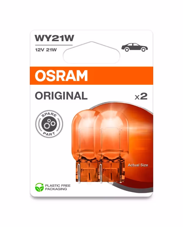 Osram 12V Original Line - WY21W - 21W - WX3x16d - 2 pz  - Scatola