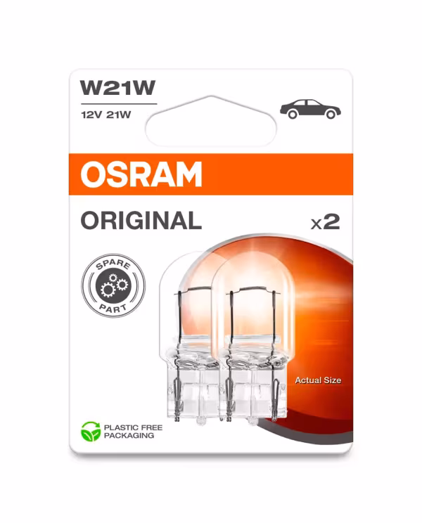 Osram 12V Original Line - W21W - 21W - W3x16d - 2 pz  - Scatola