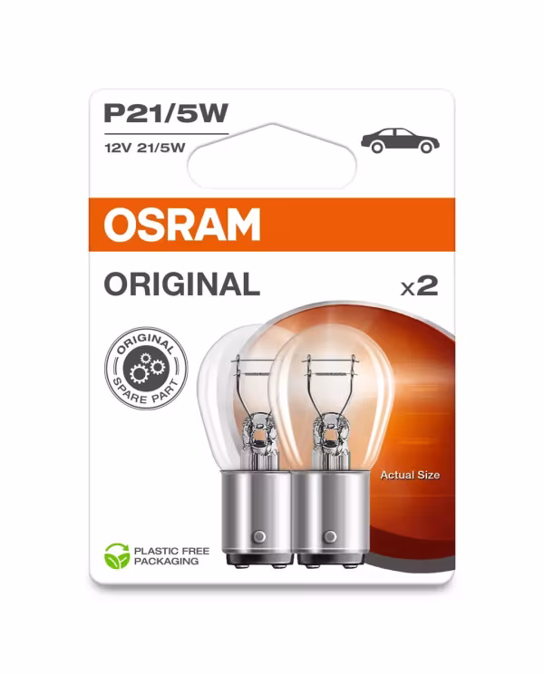 Osram 12V Original Line - P21/5W - 21/5W - BAY15d - 2 pz  - Scatola