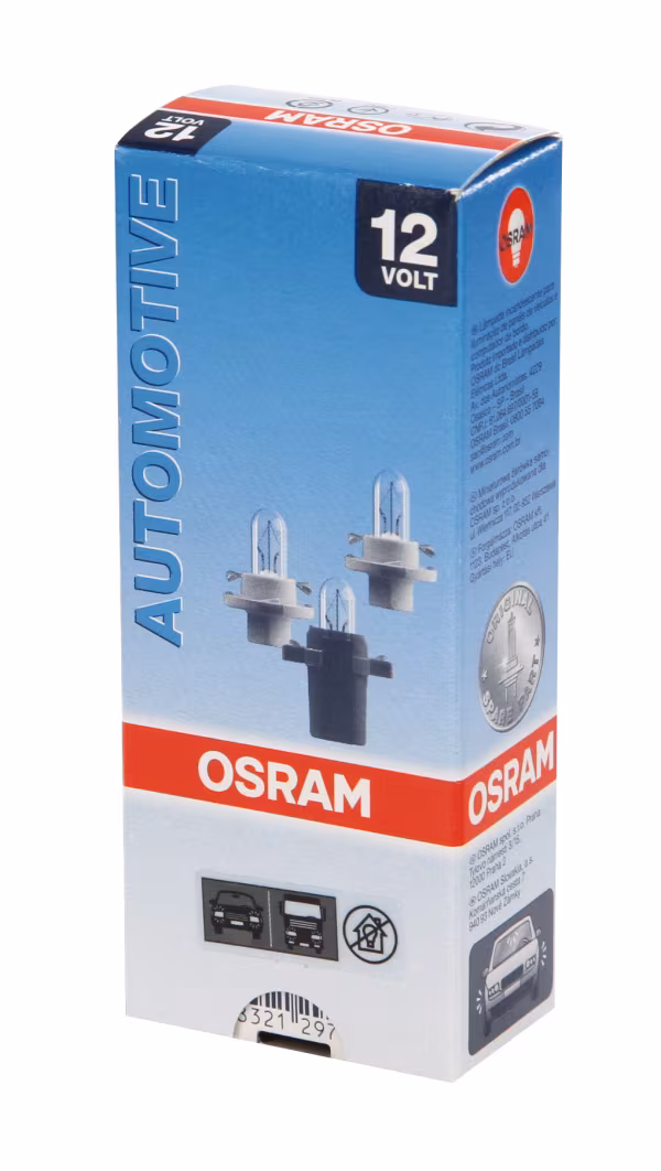 Osram 12V Original Line - 2W - B8,5d - 1 pz  - Sfuso - Verde lime