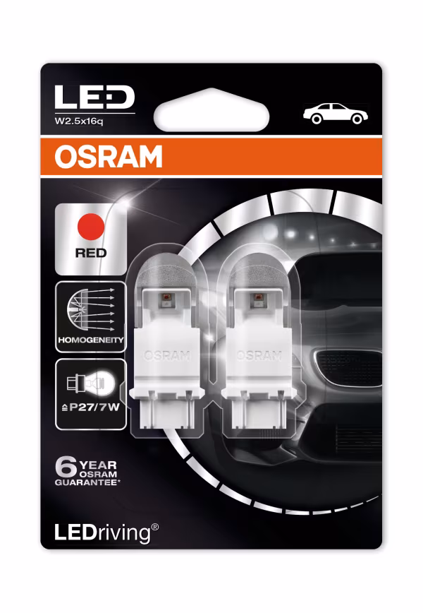 Osram 12V LEDriving Retrofit Led Premium - (P27/7W) - W2,5x16q - 2 pz  - Blister