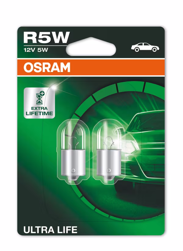 Osram 12V Ultra Life - R5W - 5W - BA15s - 2 pz  - Blister