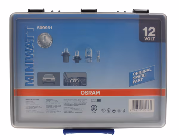 Osram 12V Miniwatt, box assortito 180 pz - 1 pz  - Scatola Plast.