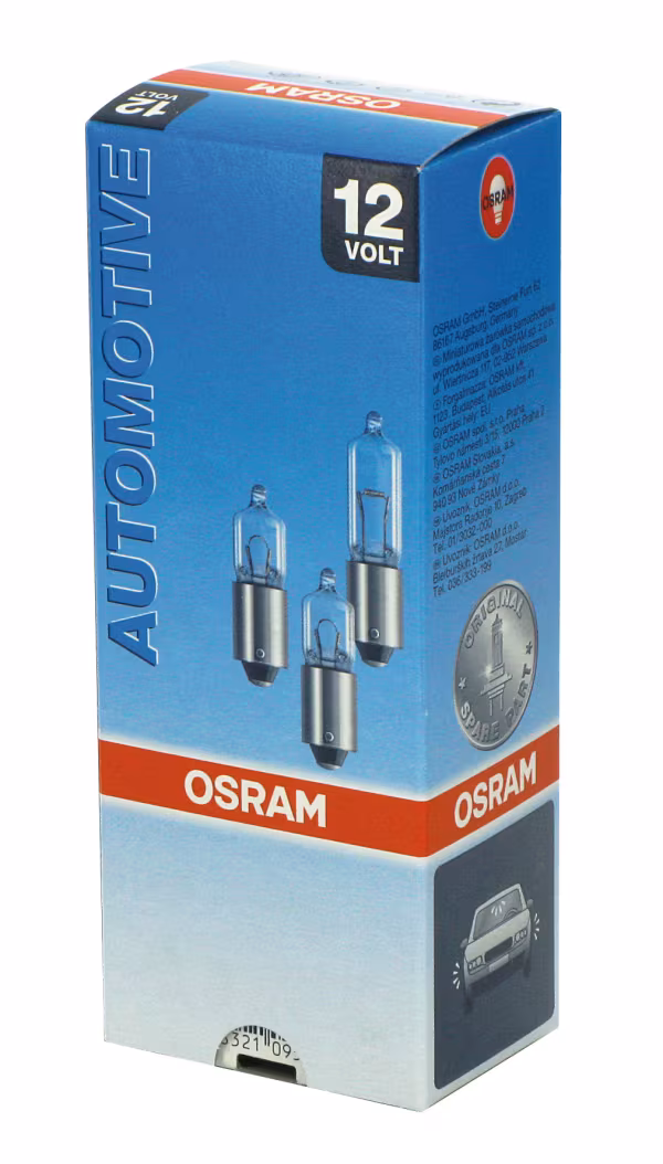 Osram 12V Miniwatt - 5W - BA9s - 1 pz  - Sfuso