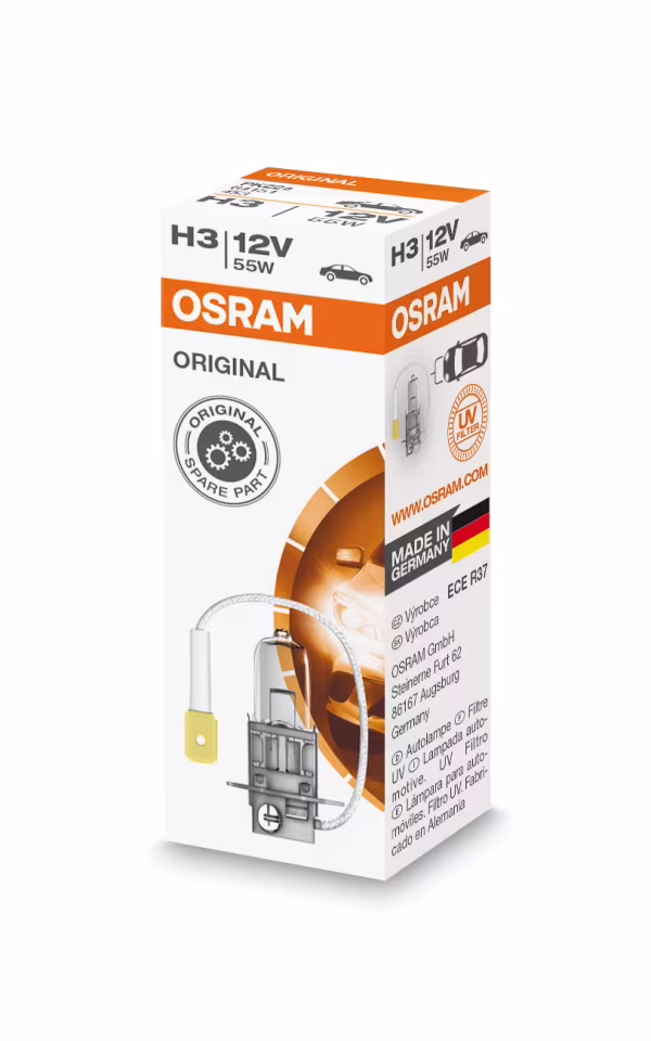 Osram 12V Original Line - H3 - 55W - PK22s - 1 pz  - Scatola