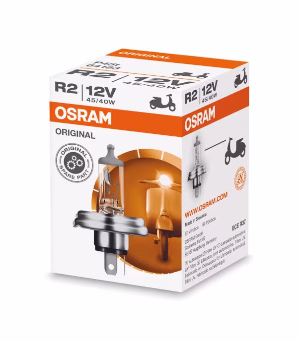 Osram 12V Original Line - R2 - 45/40W - P45t - 1 pz  - Scatola