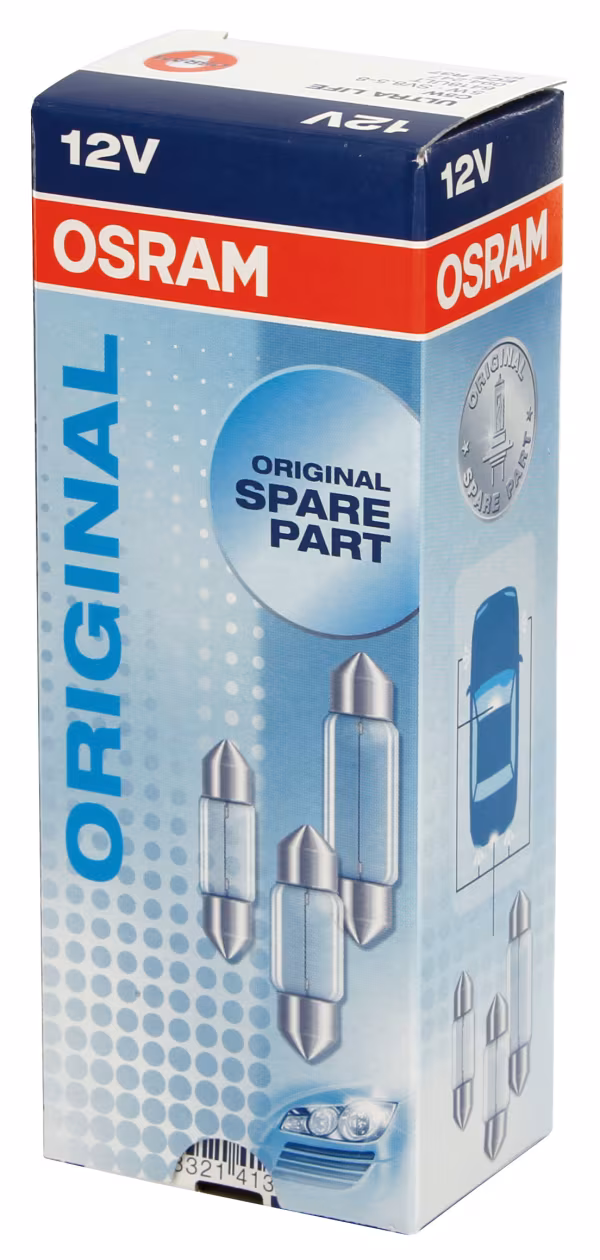 Osram 12V Ultra Life - C5W - 11x35 mm - 5W - SV8,5-8 - 1 pz  - Sfuso