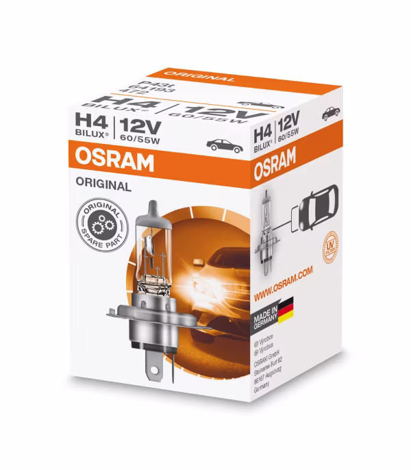 Osram 12V Original Line - H4 - 60/55W - P43t - 1 pz  - Scatola