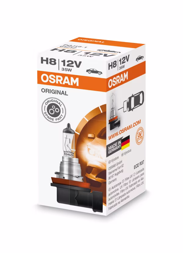 Osram 12V Original Line - H8 - 35W - PGJ19-1 - 1 pz  - Scatola
