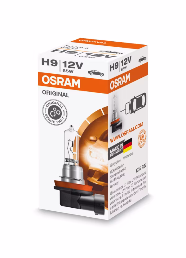 Osram 12V Original Line - H9 - 65W - PGJ19-5 - 1 pz  - Scatola