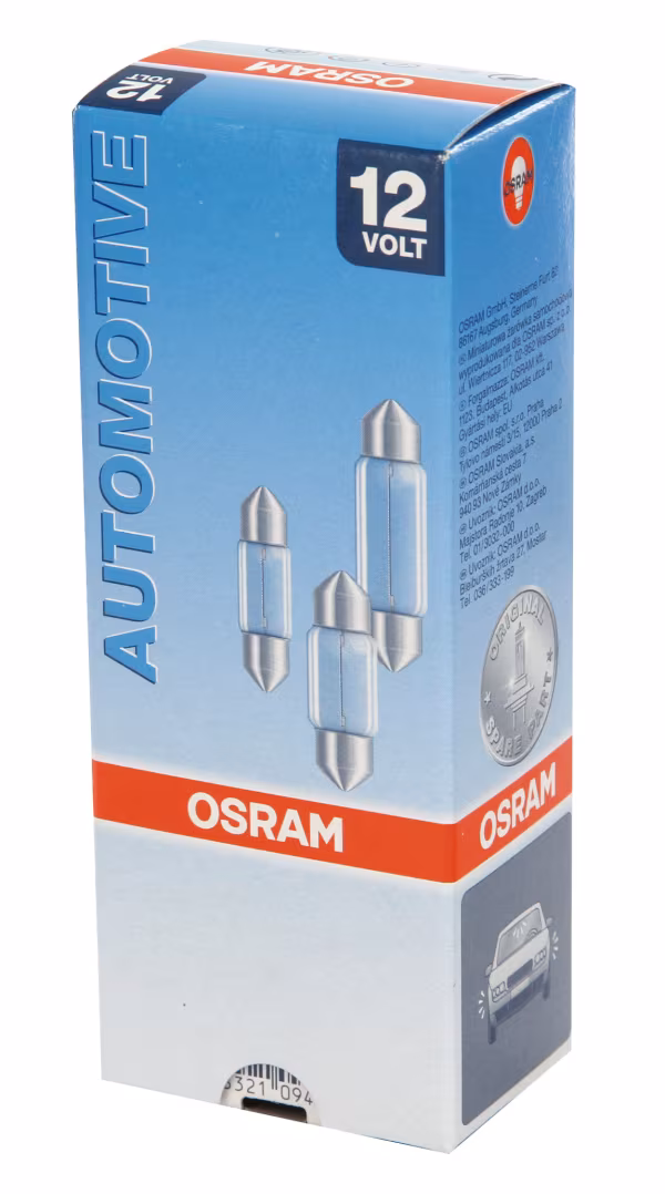 Osram 12V Original Line - 10,5x31 mm - 10W - SV8,5-8 - 1 pz  - Sfuso