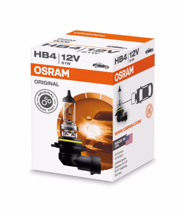 Osram 12V Original Line - HB4 - 51W - P22d - 1 pz  - Scatola