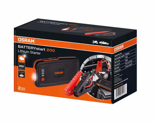 Osram BATTERYstart 200, avviatore di emergenza con funzione power bank