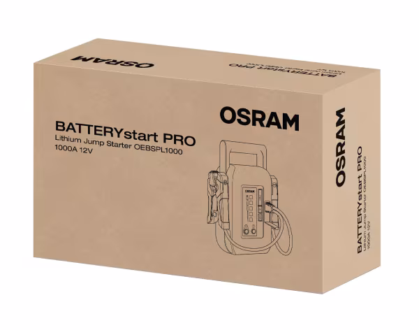 Osram BATTERYstart PRO 1000, avviatore di emergenza ad alta potenza per un\'ampia gamma di veicoli