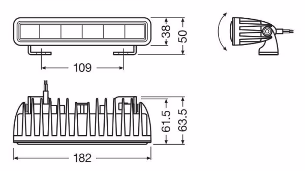 Osram LEDriving Lightbar SX180-SP - 12/24V