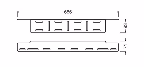 Osram License Plate Bracket AX