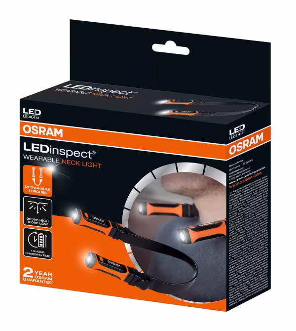 Osram LEDinspect WEARABLE NECKLIGHT, lampada da collo ricaricabile