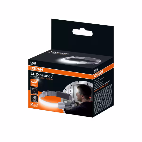Osram LEDinspect FLEXIBLE HEAD TORCH, torcia frontale flessibile