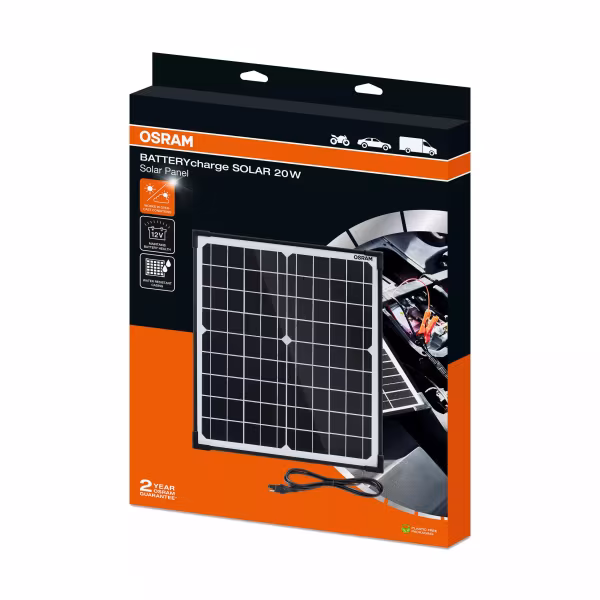 Osram BATTERYcharge SOLAR 20W, mantenitore di batteria a energia solare