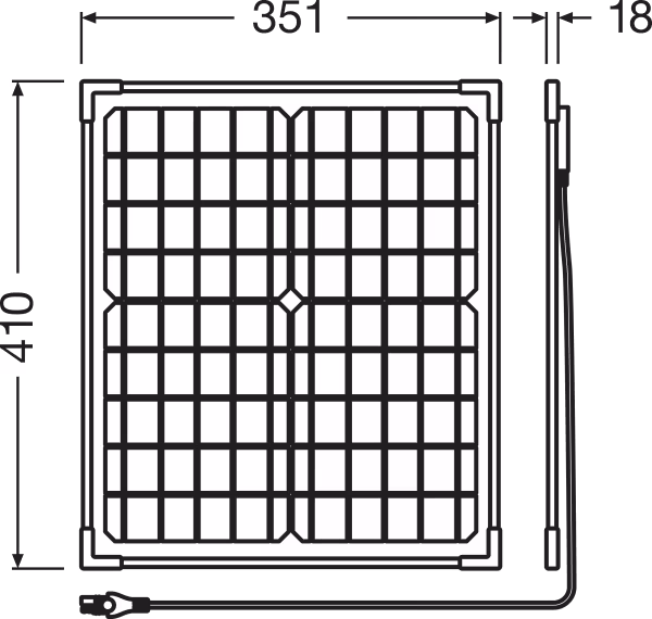 Osram BATTERYcharge SOLAR 20W, mantenitore di batteria a energia solare