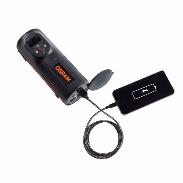 Osram TYREinflate 2000, compressore digitale ricaricabile per pneumatici