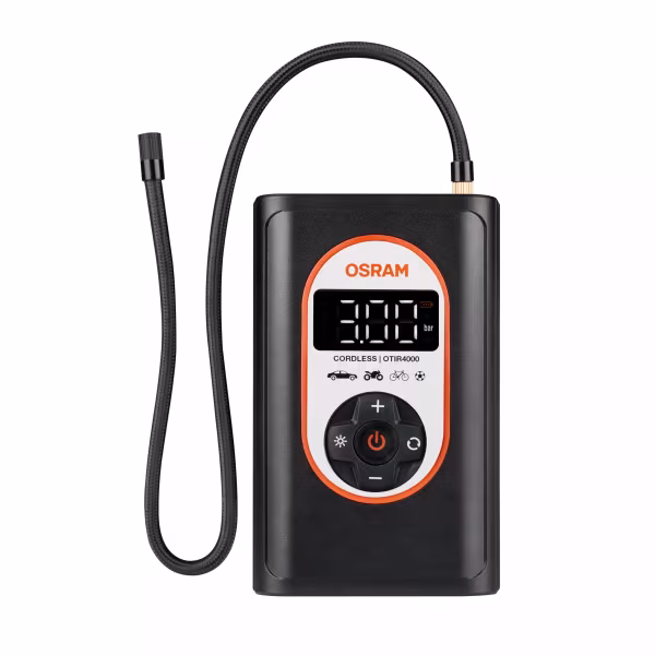 Osram TYREinflate 4000, compressore digitale ricaricabile per pneumatici