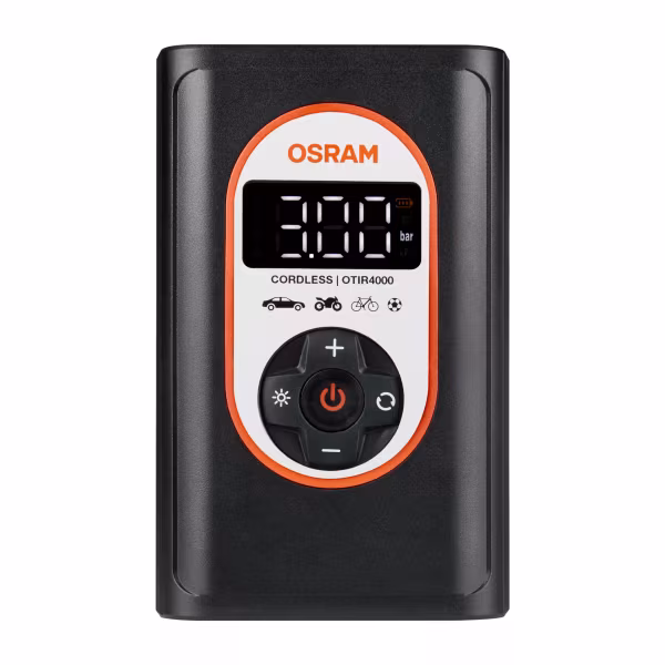 Osram TYREinflate 4000, compressore digitale ricaricabile per pneumatici