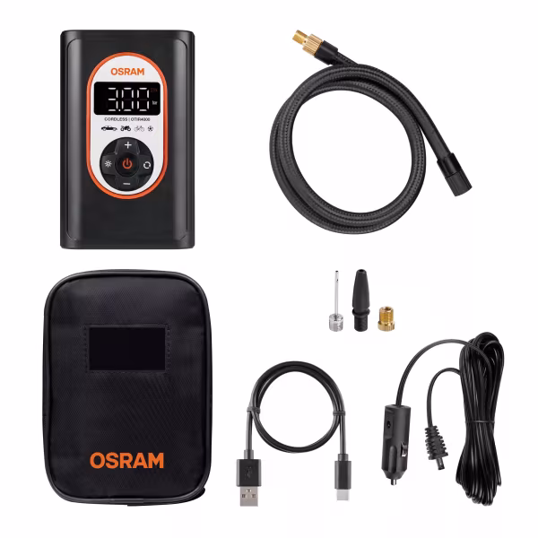 Osram TYREinflate 4000, compressore digitale ricaricabile per pneumatici