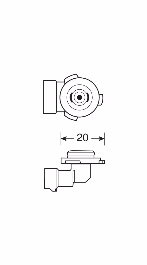 Osram 12V Original Line - HB3 - 60W - P20d - 1 pz  - Scatola