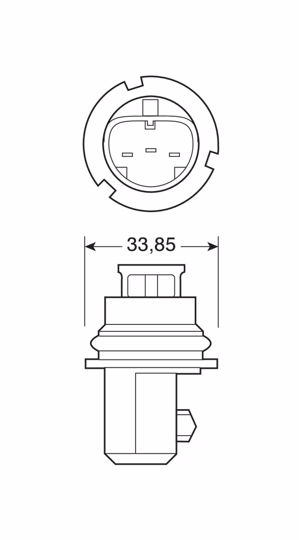 Lampa 12V Lampada alogena - HB1 9004 - 65/45W - P29t - 1 pz  - D/Blister