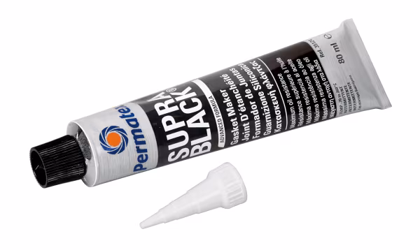 Permatex Supra Black, Guarnizione siliconica rapida - 80 ml