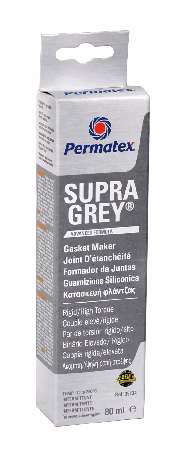 Permatex Supra Grey, guarnizione con elevata capacità di coppia - 80 ml
