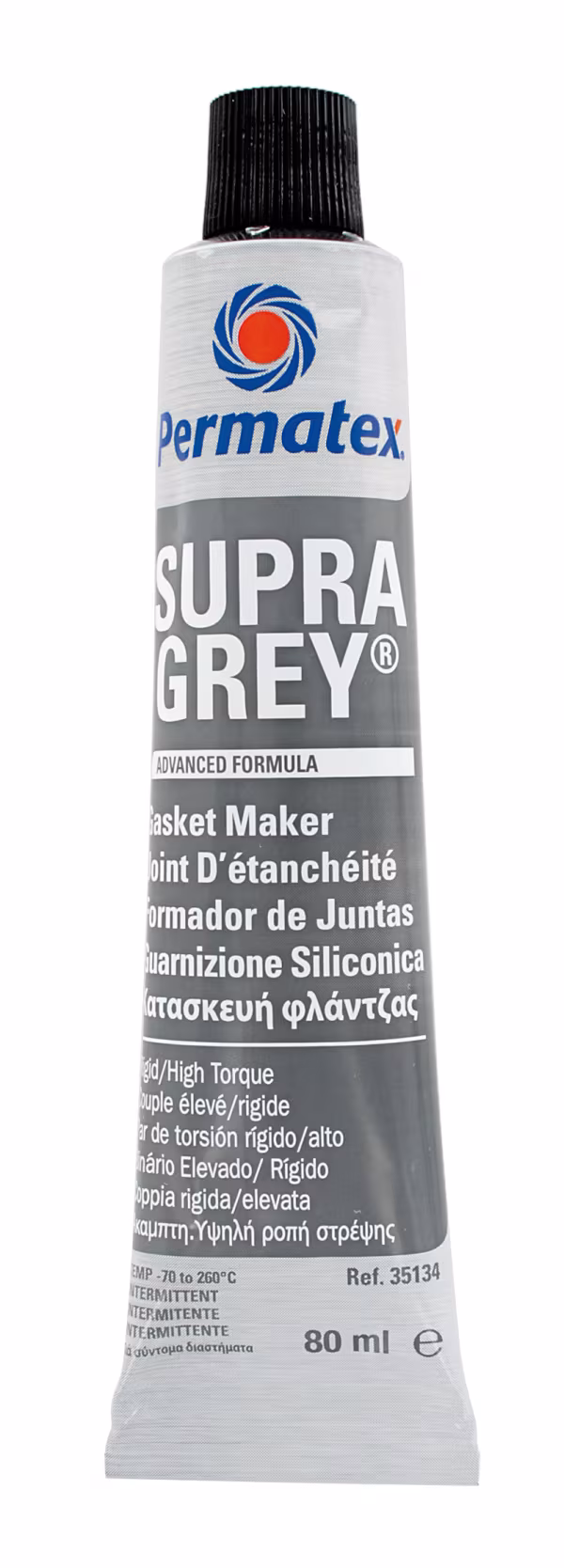 Permatex Supra Grey, guarnizione con elevata capacità di coppia - 80 ml