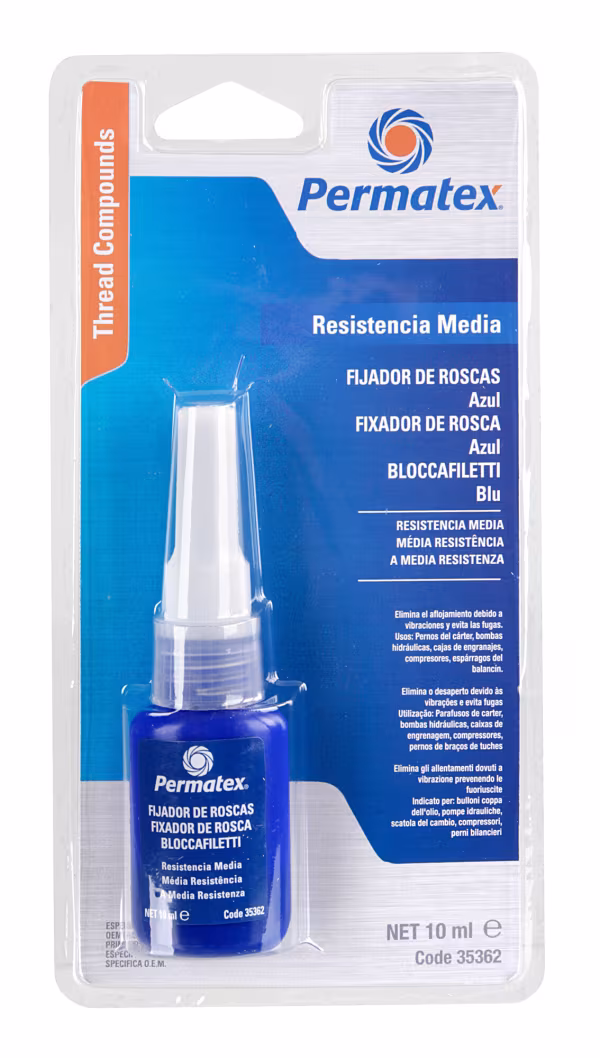 Permatex Frenafiletti \"media resistenza\" blu, specifiche primo equipaggiamento