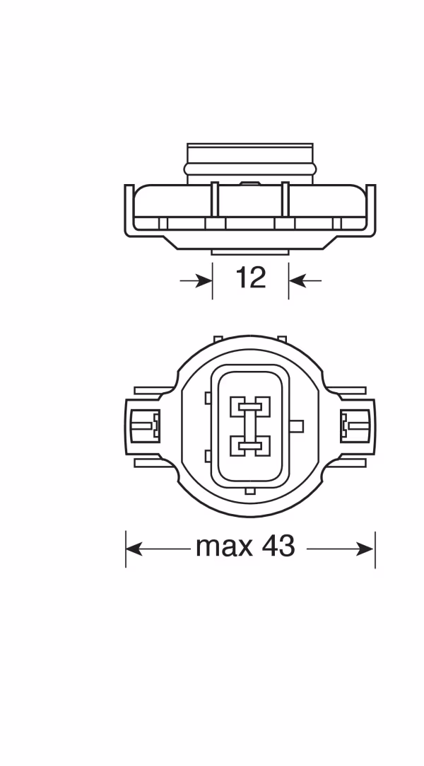 Pilot 12V Lampada alogena Blu-Xe - PSX24W - 24W - PG20-7 - 2 pz  - Scatola