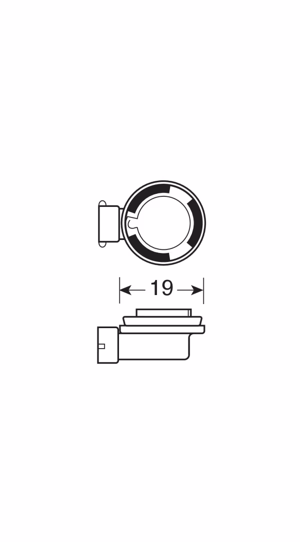 Osram 12V Original Line - H9 - 65W - PGJ19-5 - 1 pz  - Scatola