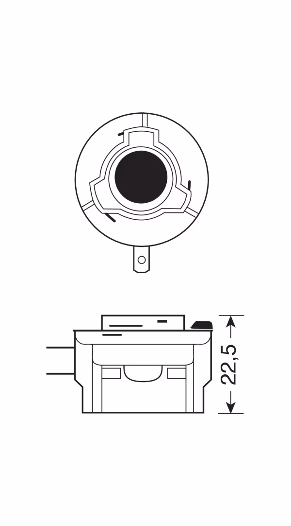 Osram 12V Original Line - H11B - 55W - PGJY19-2 - 1 pz  - Scatola