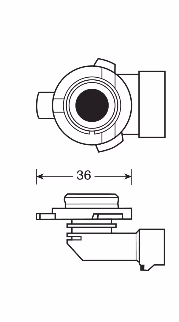 Osram 12V Original Line - HIR2 - 55W - PX22d - 1 pz  - Scatola