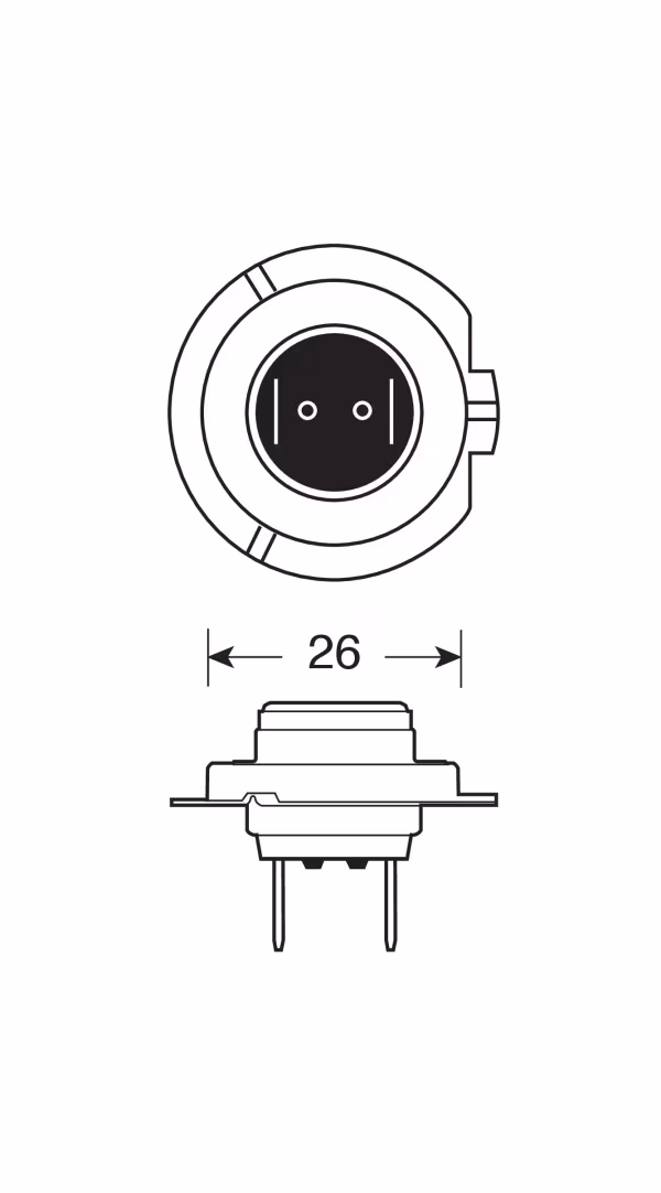 Pilot 12V Lampada alogena Blu-Xe - H7 - 55W - PX26d - 2 pz  - Scatola