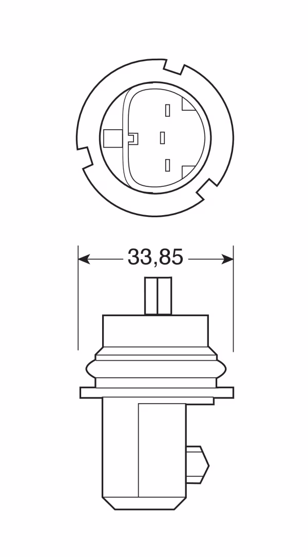 Osram 12V Original Line - HB5 - 60/55W - PX29t - 1 pz  - Scatola