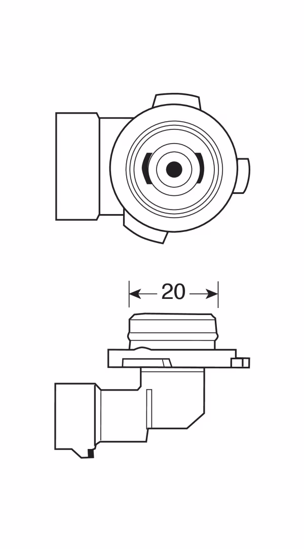 Lampa 12V Lampada alogena - H12 - 53W - PZ20d - 1 pz  - Scatola