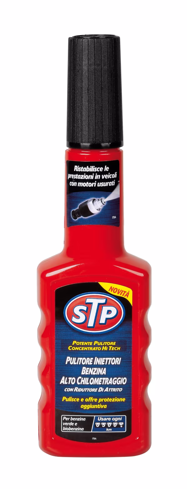 STP STP Pulitore iniettori benzina, alto chilometraggio - 200 ml