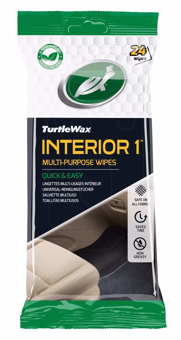 Turtle Wax Interior 1, salviette multiuso per interni - 24 pz