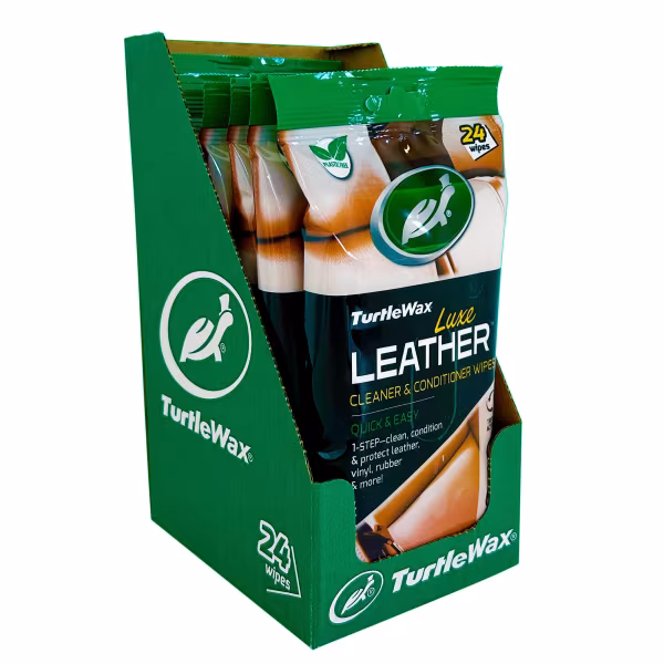 Turtle Wax Luxe leather, salviette per pulizia pelle - 24 pz