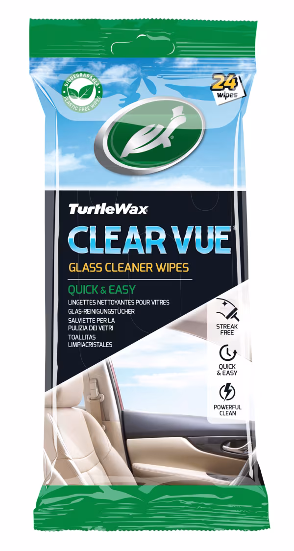 Turtle Wax Clear Vue, salviette per la pulizia dei vetri - 24 pz