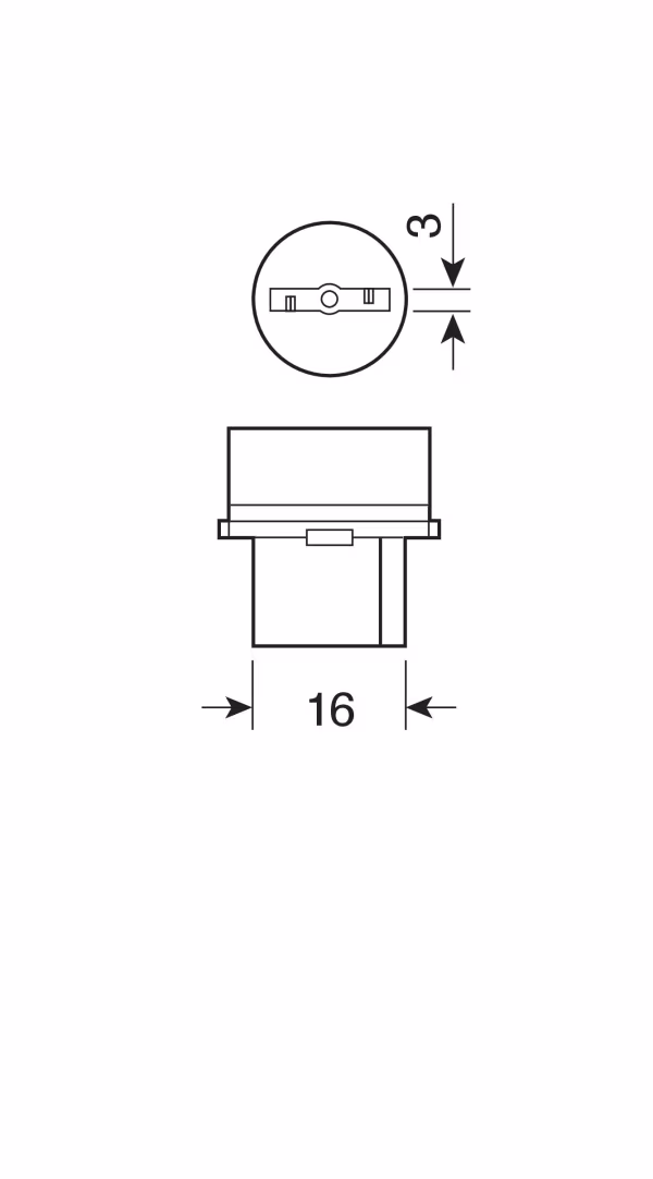Lampa 12V Lampada con zoccolo vetro - W21W - 21W - W3x16d - 2 pz  - Scatola