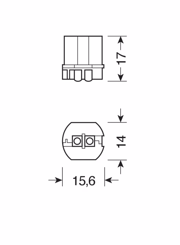 Lampa 12V Lampada alogena - PW24W - 24W - WP3,3x14,5-3 - 10 pz  - Scatola
